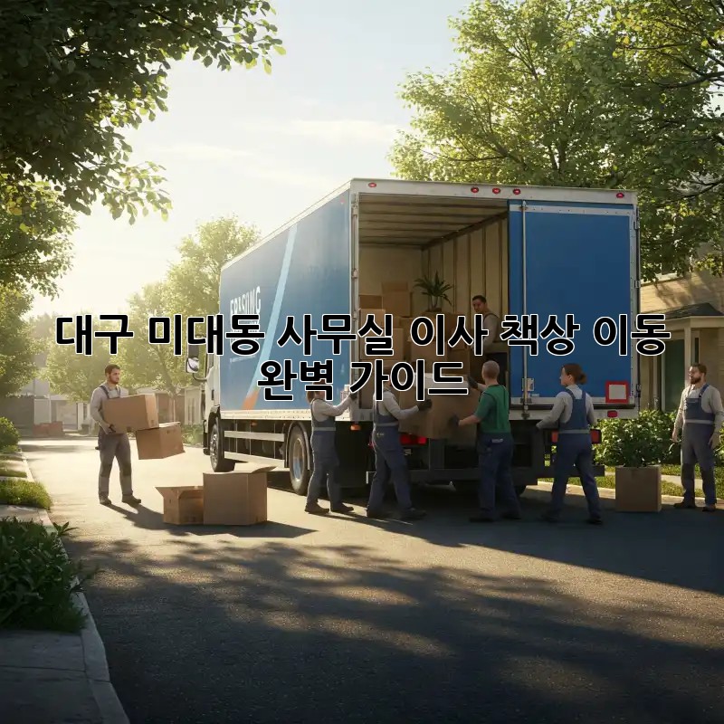 대구 미대동 사무실 이사? 책상 이동 완벽 가이드! 🏢🚚