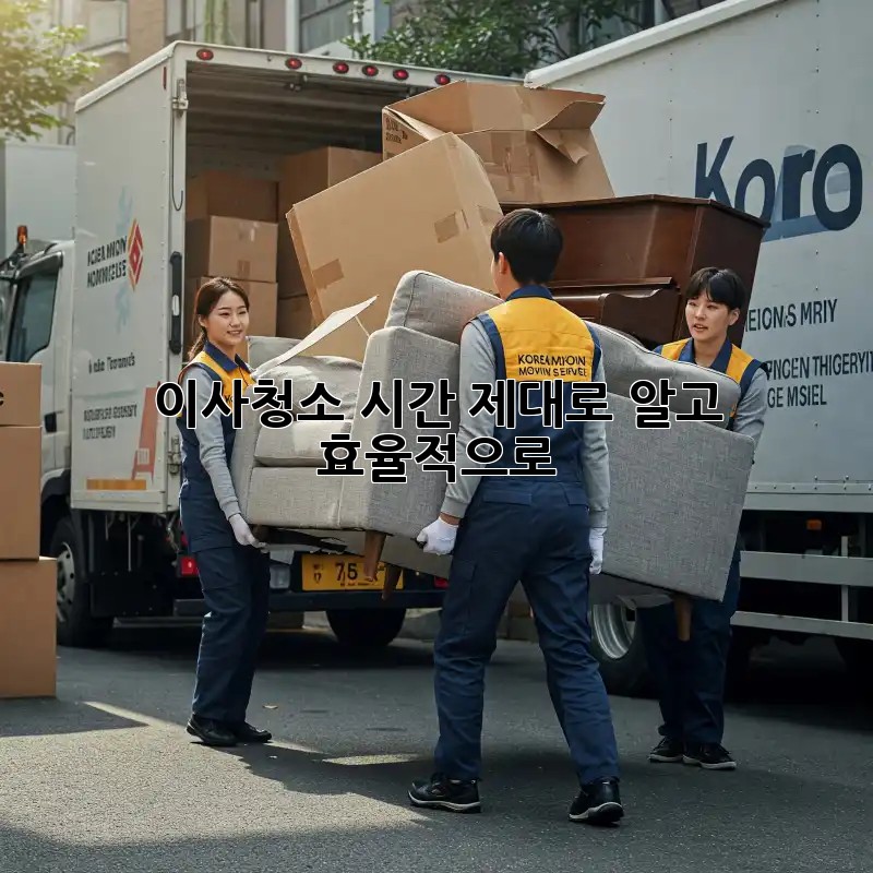 이사청소 시간, 제대로 알고 효율적으로!