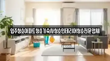 입주청소아파트청소기숙사청소인테리어청소전문업체