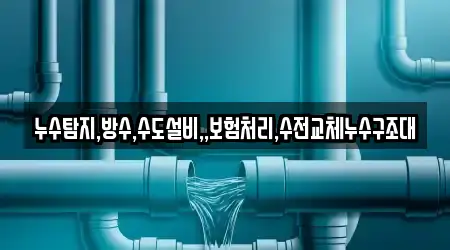 누수탐지,방수,수도설비,,보험처리,수전교체누수구조대