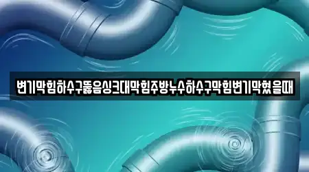 변기막힘하수구뚫음싱크대막힘주방누수하수구막힘변기막혔을때