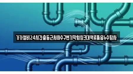 가가설비24시간출동근처하수구변기막힘싱크대역류뚫음누수탐사