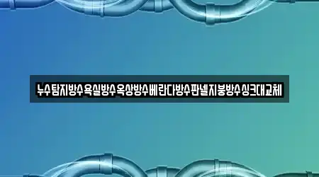 누수탐지방수욕실방수옥상방수베란다방수판넬지붕방수싱크대교체