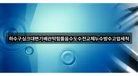 대구광역시 시지동 배관막힘 견적 5곳