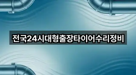 전국24시대형출장타이어수리정비