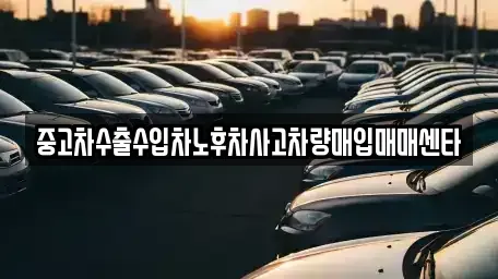경기도 성남시 수정구 수진동 중고차매입 전문 중고차수출수입차노후차사고차량매입매매센타