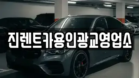 경기도 화성시 진안동 렌트카 전문 진렌트카용인광교영업소