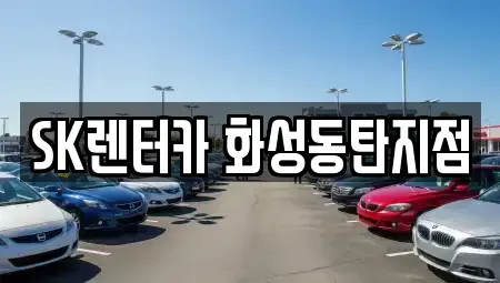 경기도 화성시 진안동 장기렌트카 전문 SK렌터카 화성동탄지점