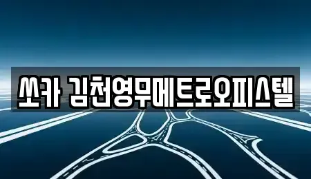 경북 김천시 감천면 렌트카 전문 쏘카 김천영무메트로오피스텔
