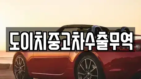 경상북도 김천시 성내동 중고차매매 전문 도이치중고차수출무역