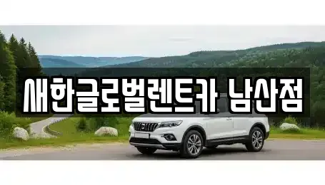 대구 중구 동산동 단기렌트카 전문 새한글로벌렌트카 남산점