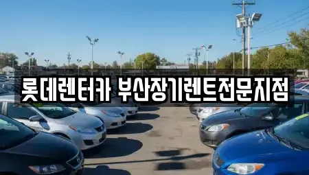 부산광역시 동구 초량동 장기렌트카 전문 롯데렌터카 부산장기렌트전문지점