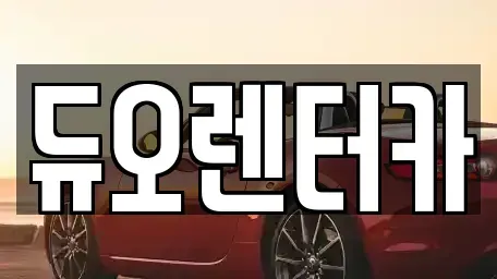 서울특별시 종로구 종로3가 렌트카 전문 듀오렌터카