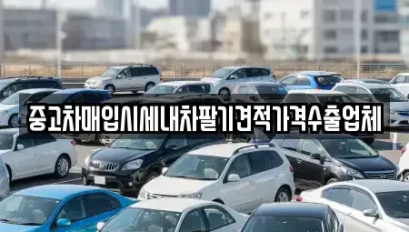 서울특별시 종로구 종로3가 중고차매입 전문 중고차매입시세내차팔기견적가격수출업체