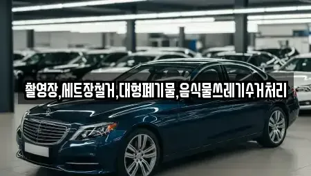 울산 남구 성암동 중고차 전문 촬영장,세트장철거,대형폐기물,음식물쓰레기수거처리