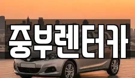 전남 여수시 고소동 렌트카 전문 중부렌터카