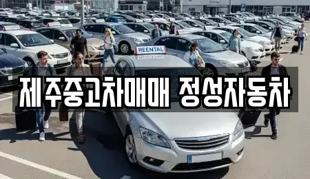 제주 제주시 아라일동 중고차 전문 제주중고차매매 정성자동차